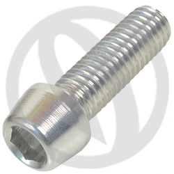 001 bolt - silver ergal 7075 - M8 x 25 | Lightech