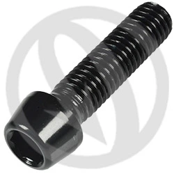 001 bolt - black ergal 7075 T6 - M8 x 30 | Lightech
