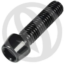 001 bolt - black ergal 7075 - M8 x 30 | Lightech