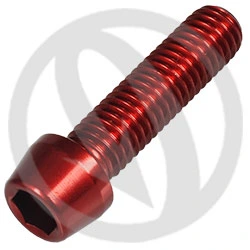 001 bolt - red ergal 7075 T6 - M8 x 30 | Lightech