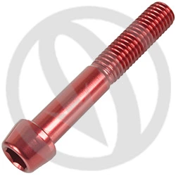 001 bolt - red ergal 7075 - M8 x 50 | Lightech