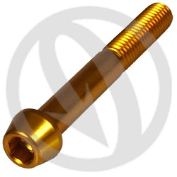 001 bolt - gold ergal 7075 - M8 x 60 | Lightech