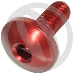 Vite 002 ergal 7075 T6 rosso - M4 x 10 | Lightech