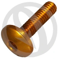 Vite 002 ergal 7075 T6 oro - M4 x 15 | Lightech