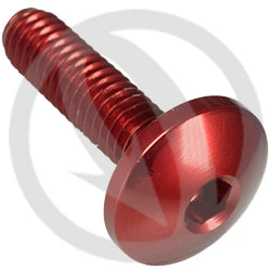 Vite 002 ergal 7075 T6 rosso - M4 x 15 | Lightech