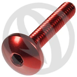 Vite 002 ergal 7075 T6 rosso - M4 x 20 | Lightech