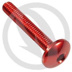 002 bolt - red ergal 7075 T6 - M4 x 25 | Lightech