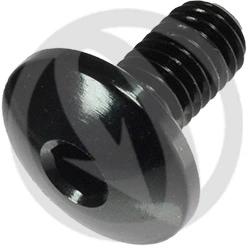002 bolt - black ergal 7075 T6 - M5 x 10 | Lightech