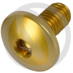 Vite 002 ergal 7075 T6 oro - M5 x 10 | Lightech