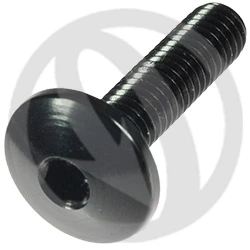 002 bolt - black ergal 7075 - M5 x 20 | Lightech