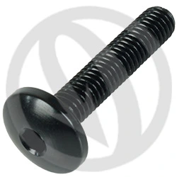 002 bolt - black ergal 7075 - M5 x 25 | Lightech
