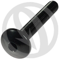 002 bolt - black ergal 7075 - M5 x 30 | Lightech