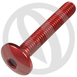 Vite 002 ergal 7075 T6 rosso - M5 x 30 | Lightech