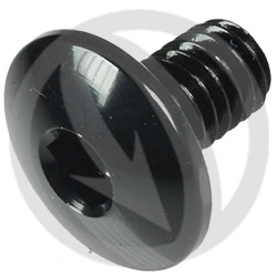 002 bolt - black ergal 7075 - M6 x 10 | Lightech
