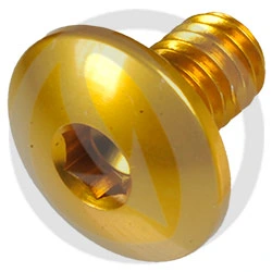 Vite 002 ergal 7075 T6 oro - M6 x 10 | Lightech