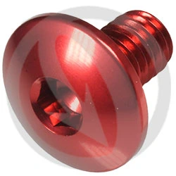 002 bolt - red ergal 7075 - M6 x 10 | Lightech