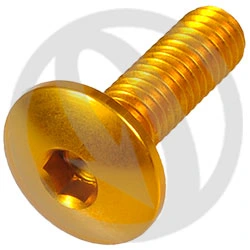 002 bolt - gold ergal 7075 T6 - M6 x 20 | Lightech