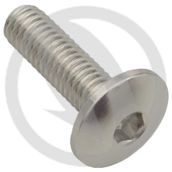 002 bolt - silver ergal 7075 T6 - M6 x 20 | Lightech