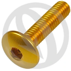 Vite 002 ergal 7075 T6 oro - M6 x 25 | Lightech