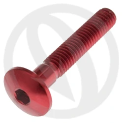 002 bolt - red ergal 7075 - M6 x 35 | Lightech