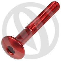 002 bolt - red ergal 7075 - M6 x 40 | Lightech