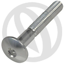 002 bolt - silver ergal 7075 T6 - M6 x 40 | Lightech