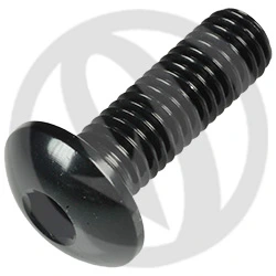 002 bolt - black ergal 7075 T6 - M8 x 25 | Lightech