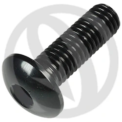 002 bolt - black ergal 7075 - M8 x 25 | Lightech