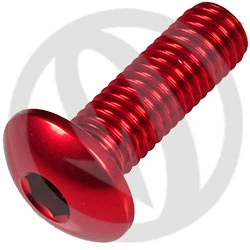 002 bolt - red ergal 7075 T6 - M8 x 25 | Lightech