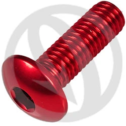 002 bolt - red ergal 7075 - M8 x 25 | Lightech