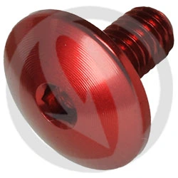 003 bolt - red ergal 7075 - M5 x 10 | Lightech