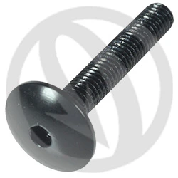 003 bolt - black ergal 7075 - M5 x 30 | Lightech
