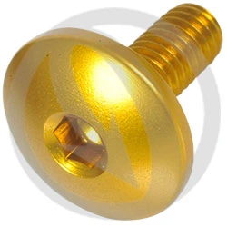 003 bolt - gold ergal 7075 T6 - M6 x 15 | Lightech
