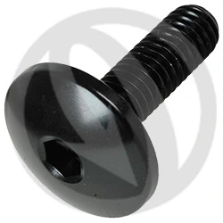 003 bolt - black ergal 7075 T6 - M6 x 20 | Lightech