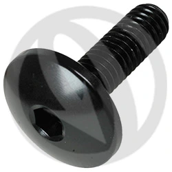 003 bolt - black ergal 7075 - M6 x 20 | Lightech
