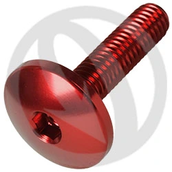 003 bolt - red ergal 7075 T6 - M6 x 25 | Lightech
