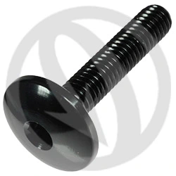 003 bolt - black ergal 7075 - M6 x 30 | Lightech