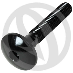 003 bolt - black ergal 7075 - M6 x 35 | Lightech