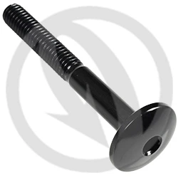 003 bolt - black ergal 7075 - M6 x 50 | Lightech