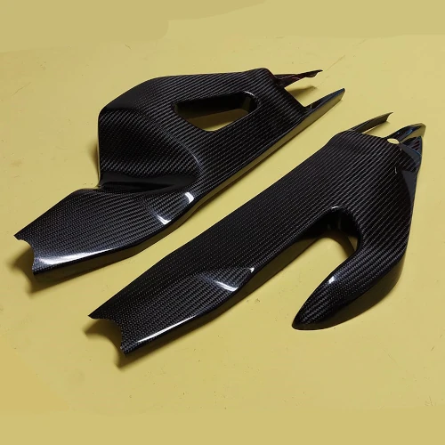 Couple of swingarm guards | glossy twill carbon