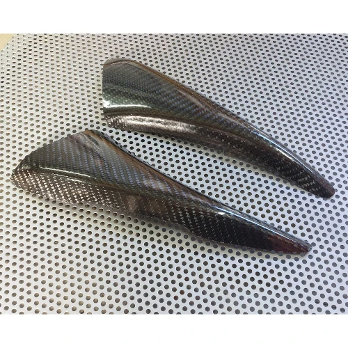 Couple of fuel tank guards | matte twill carbon
