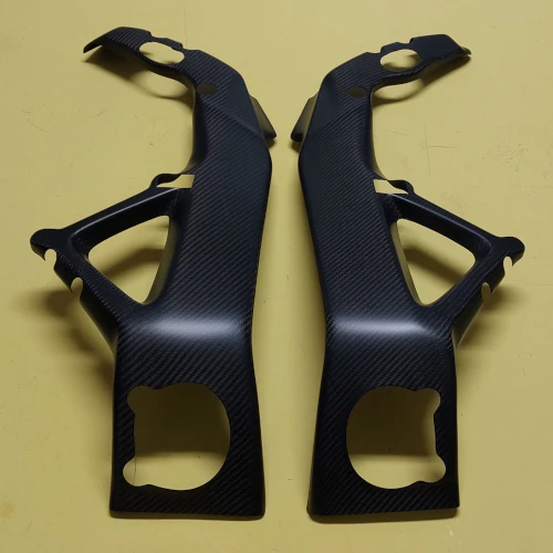 Coppia protezioni telaio | carbonio twill opaco