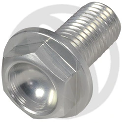 Vite 004 ergal 7075 T6 argento - M10 x 20 P 1.25 | Lightech