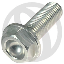 Hexagon screw with collar 004SIL - silver ergal 7075