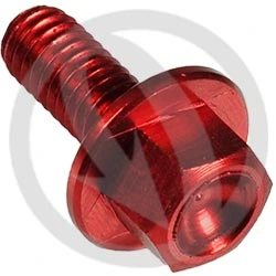004 bolt - red ergal 7075 T6 - M4 x 10 | Lightech