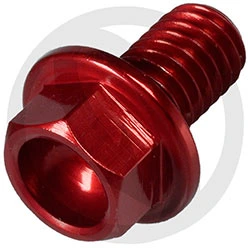 004 bolt - red ergal 7075 - M6 x 10 | Lightech