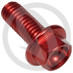 004 bolt - red ergal 7075 T6 - M6 x 15 | Lightech