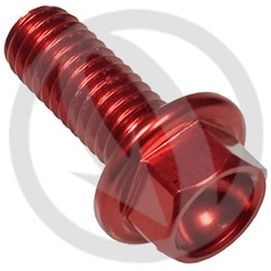 004 bolt - red ergal 7075 - M6 x 15 | Lightech