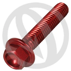 004 bolt - red ergal 7075 - M6 x 30 | Lightech