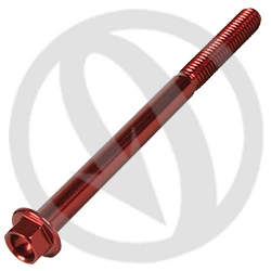 004 bolt - red ergal 7075 - M6 x 80 | Lightech